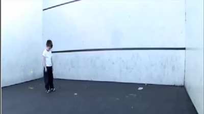 Tennis ball, throw it against the wall!