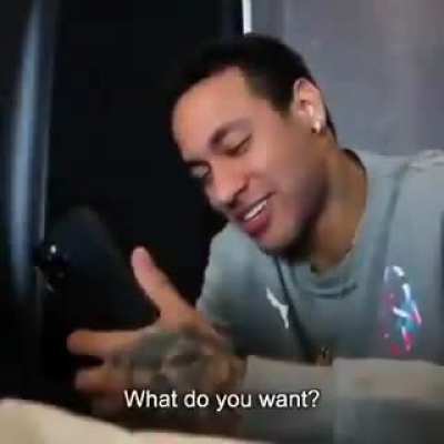 This was Neymar&rsquo;s reaction to us drawing Bayern. Lmaoo he is always so calm I was having a meltdown after the draw.