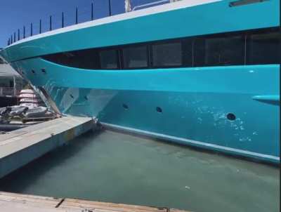 Motor Yacht GO wrecks Sint Maarten Yacht Club&rsquo;s dock. St. Maarten - 24/02/2021