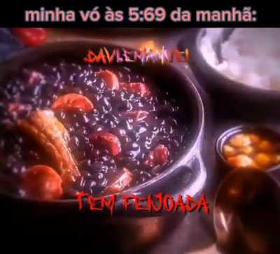 Eu cozinho feijoada, eu adoro cozinhar feijoada. Eu vou bater o recorde mundial em comer feijoada. J&aacute; comi feijoadas de 2050 homens diferentes 