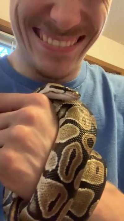 Just a clip of me getting way too excited about Willow letting me kiss her lil noggin