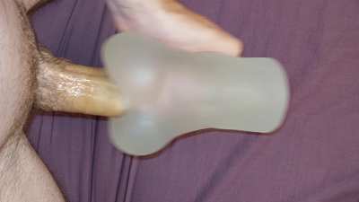 First time using new toy, wish it was more 'clear' so you could see me explode inside! 