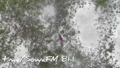 UA 1st Battalion, 81st Airmobile Brigade's "SowaFm" drone team posted video complication of drone grenade drops on Russian infantry and vehicles. (VERY NSFW)