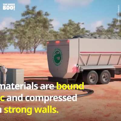 This robot builds a 200m² house in one day — no cement needed.