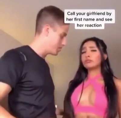 Grown ass woman talking like a two year old. Hell no.