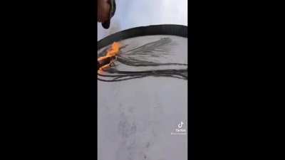 Drawing with a torch