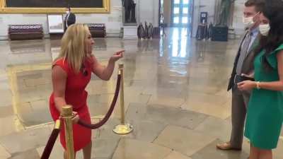 Delusional Marjorie Taylor Greene Far-right Conspiracy Theorist Serving As The U.S. representative for Georgia's 14th Congressional District Making A Mockery Of The House Of Representatives Again...