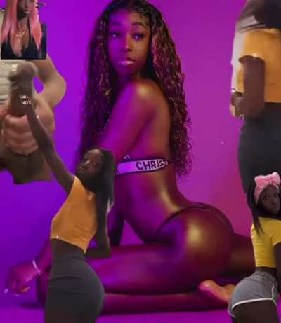 BabeCock Cumshot Hot Ebony Stripper [redgif has sound 🔊]
