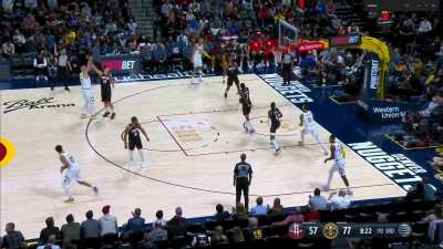[Highlight] Sengun scores with a powerful right handed hammer and Jokic answers with a 3 pointer