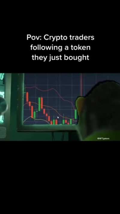 POV: Crypto traders following a token they just bought