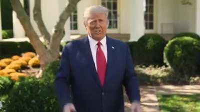 The president then declared that he wants everyone who needs it in the nation to get the same treatment he did and will "make it free for everyone."