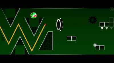 just a normal geometry dash level