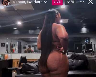 (@dangerthadancer) Sexy BBW stripper on IG Live 8/6/24 Pt.3