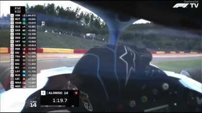 [FP2] Alonso's helmet cam for the second time