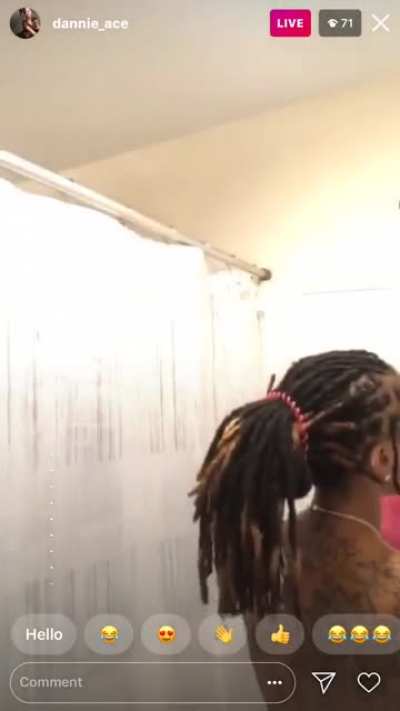D@nn!&pound; nude shower