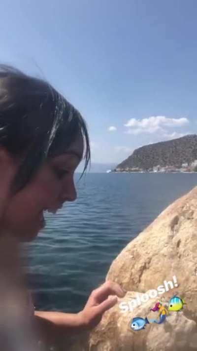Taking a dip