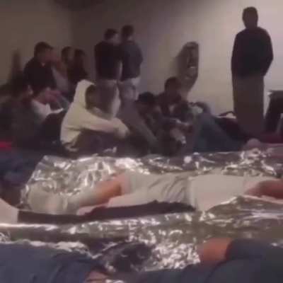 Video leaked from an immigration center shows the inhumane conditions detainees are living in