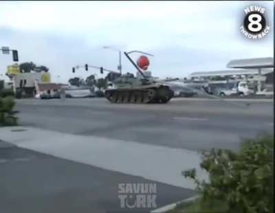 It&rsquo;s not a game, it&rsquo;s real! In 1995, Shawn Timothy Nelson, an American plumber and US Army veteran who stole an M60A3 Patton tank from a US National Guard arsenal in San Diego, California, damaged numerous cars, fire hydrants, and a trailer until he was s