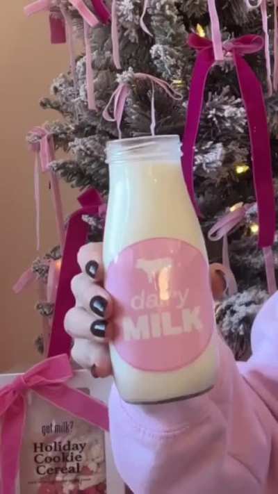 enjoying milk Tiktok November 2024