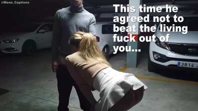 After he finishes, she's not allowed to swallow until after she gives you a nice, long kiss.