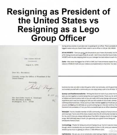 My resignation is as follows:
