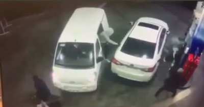 Robbing the wrong person, no one knew that he had that gas on him like that