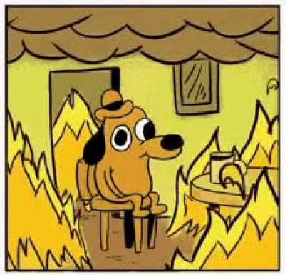 Watching the value drop like