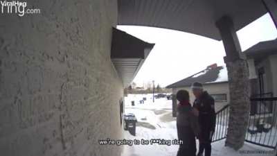 Two kids ask homeowner if they can shovel their driveway for $20