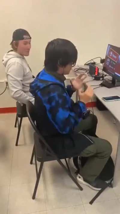 Guy activating his 