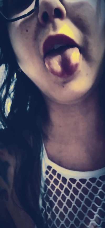 You watch it leave My mouth&hellip; thick, wet, and meant to melt your brain. Sink into the ache, loser.