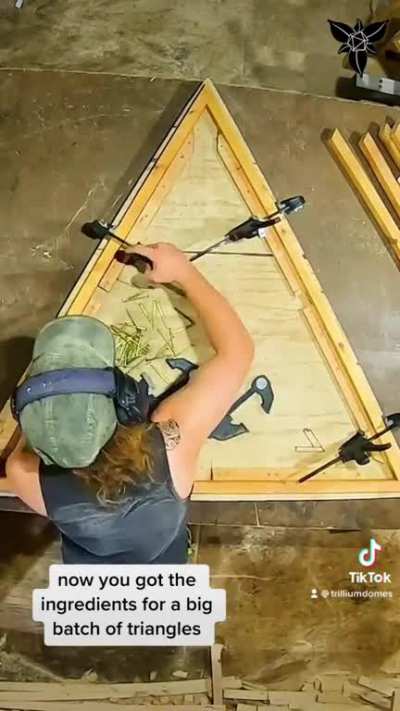 Building a wood dome without mechanical hubs
