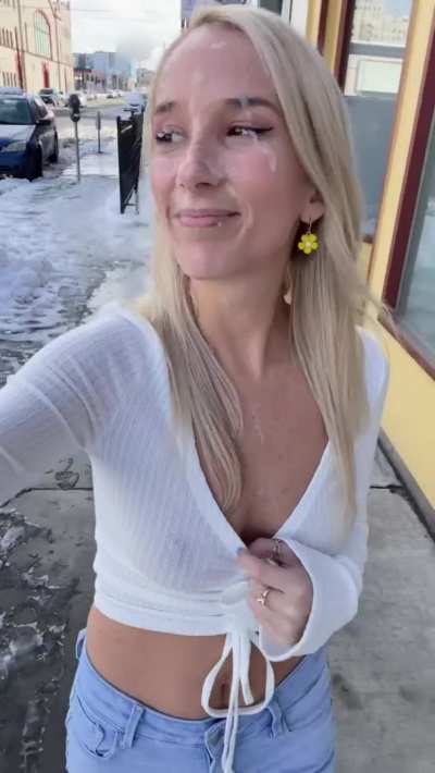 Nothing like a stroll through the neighborhood&hellip;with a massive facial dripping down your face ☺️