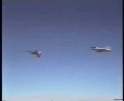 Saab 35 Draken performing the Cobra maneuver