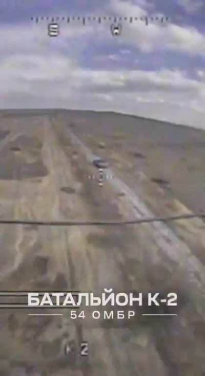 The jewelry work of a Ukrainian pilot of a K-2 battalion drone. The operator managed to hit not just a tank, but the open hatch of an enemy tank that was on its way to the position.