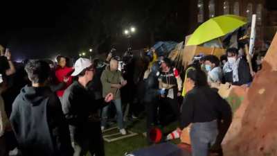 Another video of the pro-Israel counterprotesters wailing on UCLA students