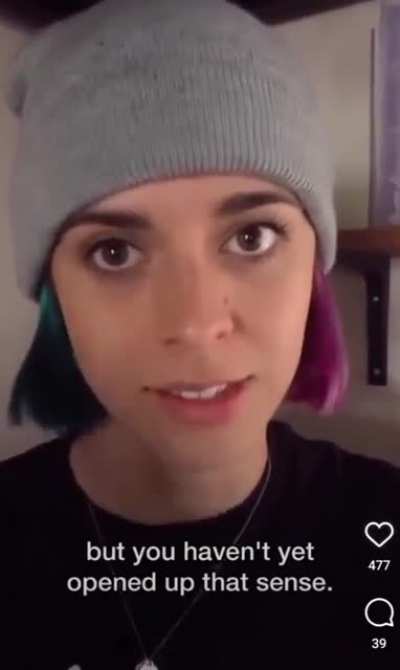 Convincing mourning people that their tinnitus is "energy beings" talking to them