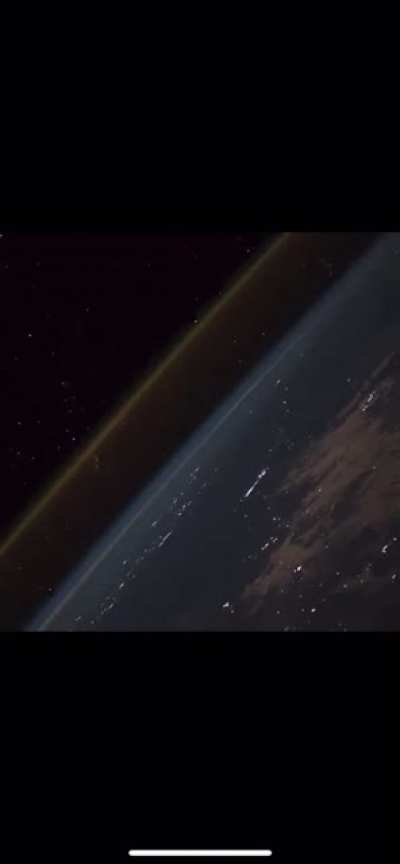 Rocket launch, from space