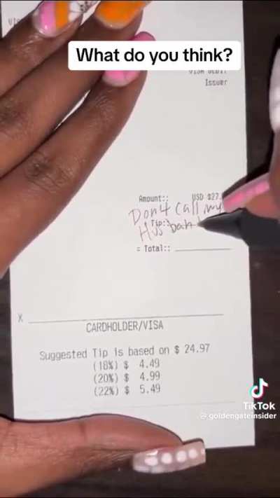 Great tip if you&rsquo;re broke just say it