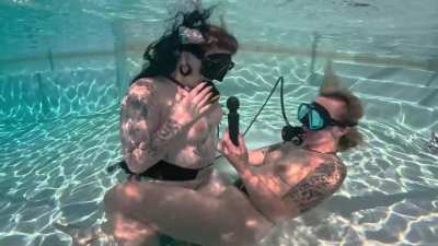 Aquaphilias- Kelli Curtis Harley Jayde- Underwater SCUBA Threesome MFF