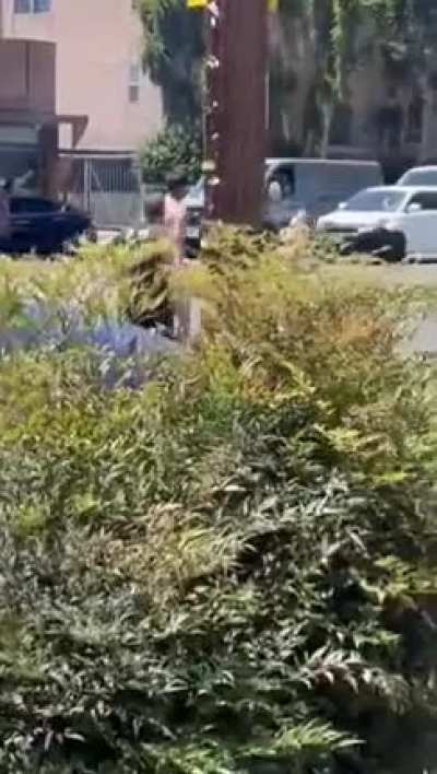 man crashed truck and then leaves on foot and naked