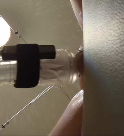 Putting a clear fleshlight on my fucking machine is my new favorite thing