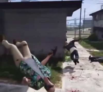 that was some dead pool type stuff right there