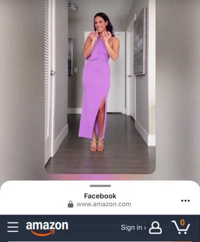 Lots of emphasis on her feet in this influencer ad!