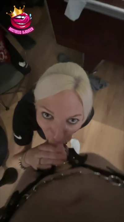 Made my chastity sub wear a strapon dildo so I could remind him what it used to be like when I sucked his cock