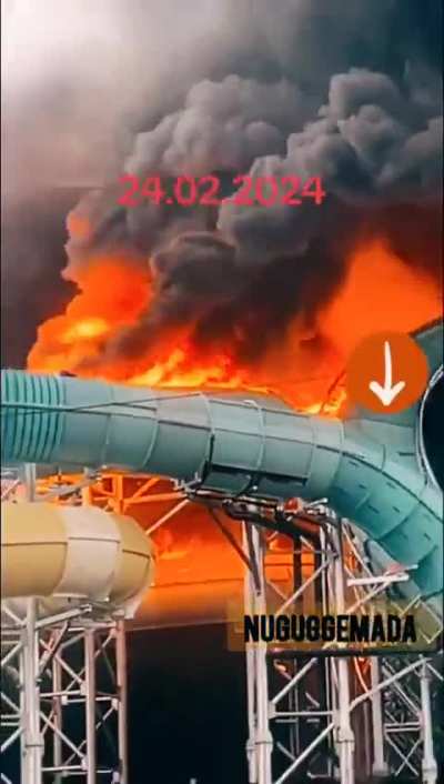 Oceanen 100 million euro waterpark burned down in sweden