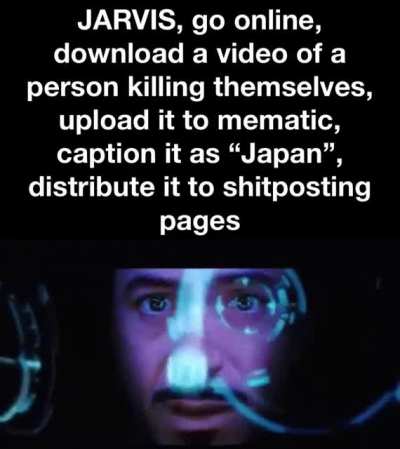 hehe japanese man committing suicide funny 😁