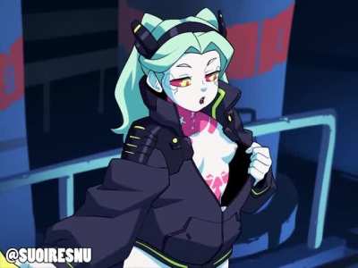 Rebecca and David (souiresnu) [CYBERPUNK EDGERUNNERS]
