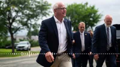 Audio of Donald Trump praising Governor Walz during the George Floyd protests.
