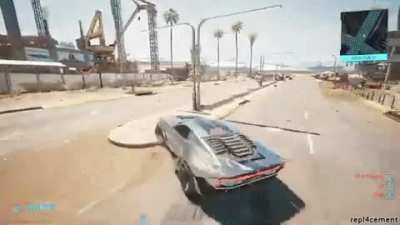 driving in cyberpunk
