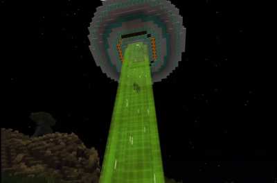 So I made a UFO that randomly appears and abducts any mob including players (with sound)